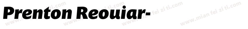 Prenton Reouiar字体转换